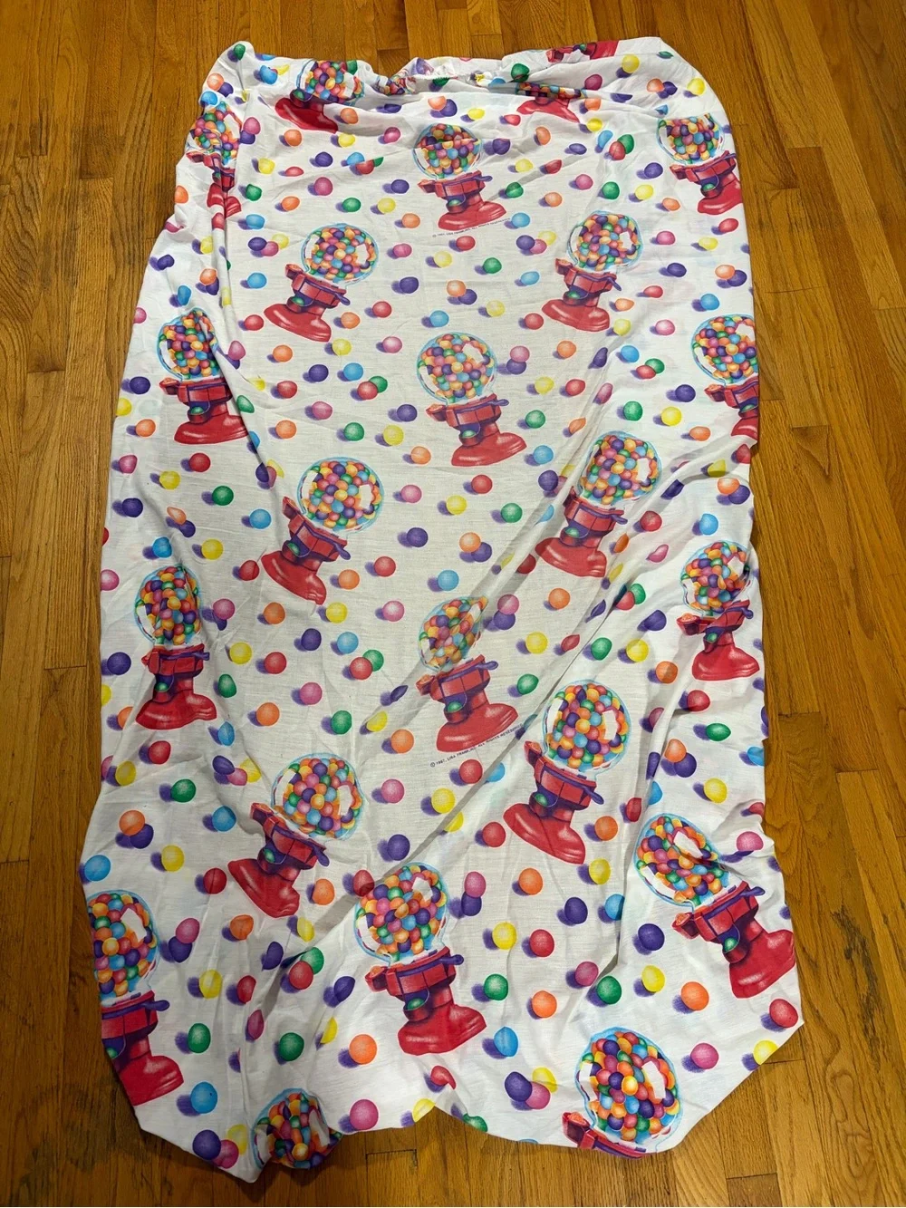 Vintage 1987 Lisa Frank Gumball Pattern Twin Sheet Set - Great Vtg Condition!